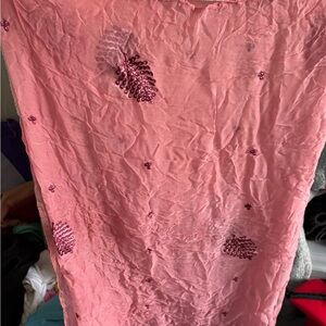 Pink Embellished Dupatta